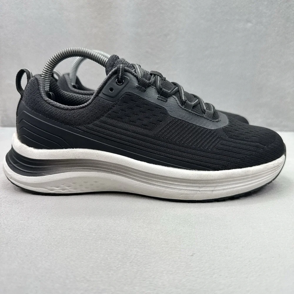 OrthoFeet Relay 87001 Womens Size 9 (D) Shoes Black Knit Orthopedic Hands-Free